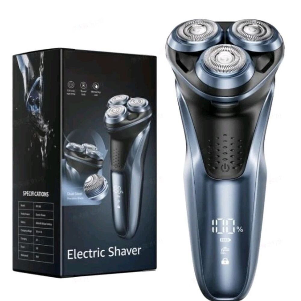 Electric Shaver in Blue and Black